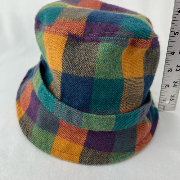 MANHATTAN HAT COMPANY Bucket Hat w/ Jewel Bling Fabric Band Orange Green Blue - Picture 9 of 11